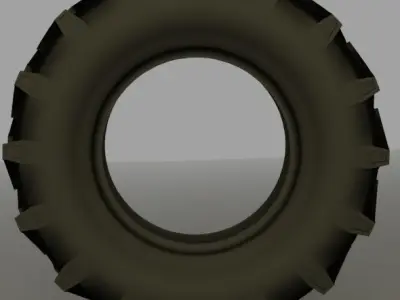 Tractor Tire 3D model by PolyTab