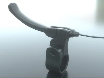 Handbrake handlebar lever 3D model