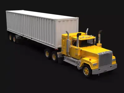 Superliner 1993 Container Trailer 3D model