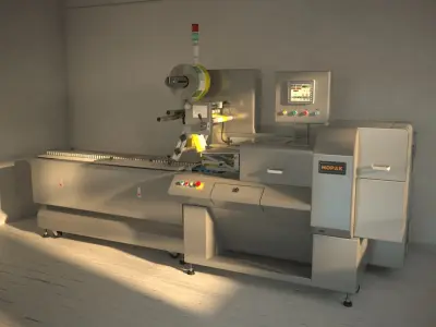 Bakery Foods Packaging Machine 3D model