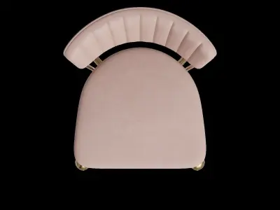 Tania Gold Task Chair Low-poly 3D model