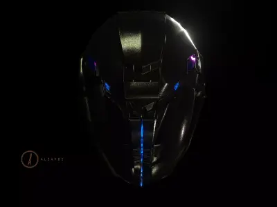 sci fi helmet  3D model