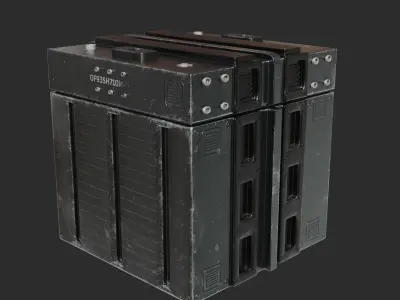 SciFi Military Box 3D model