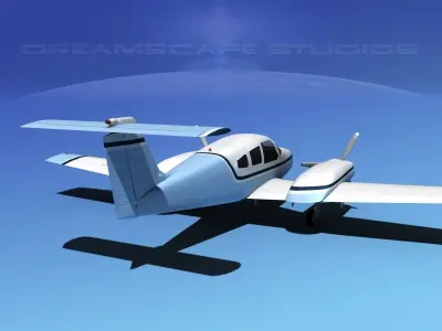 Piper PA-44-180 Seminole V02 3D model