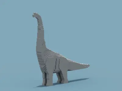 Brachiosaurus Low-poly 3D model
