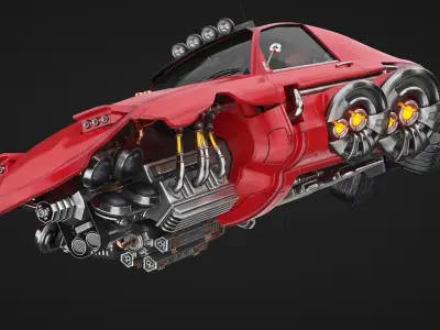 Future Car 4 3D model