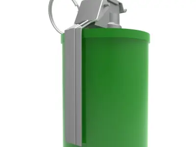 AN-M8-HC SMOKE GRENADE 3D print model