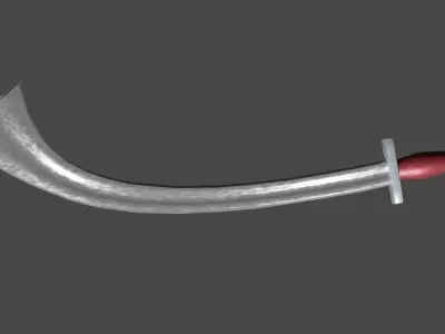Khora sword with Xyphos handle Low-poly 3D model