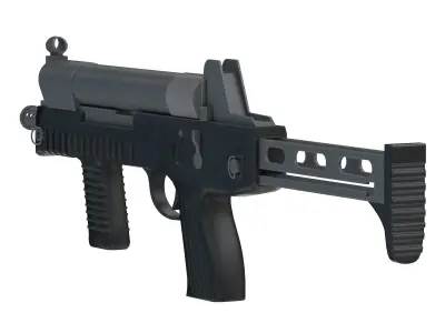 CF 05 Submachine gun Low Poly PBR Realistic Low-poly 3D model