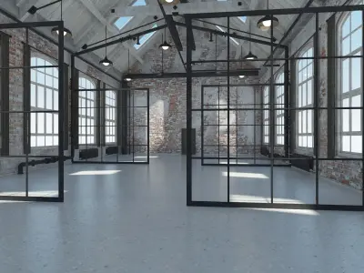 Loft Office interior 4 3D model