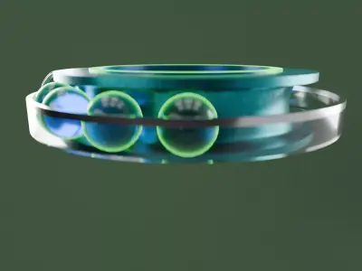 Stylized Mechanical Ball Bearing 3D model