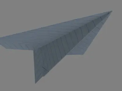 Paper Plane 3D model buy