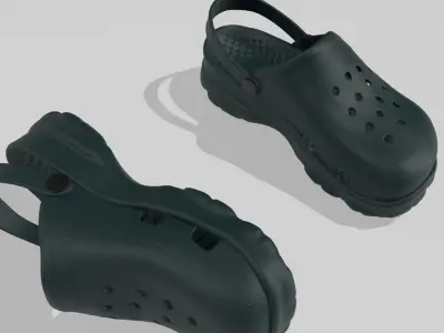 Clogs Sandal Sky 3D model