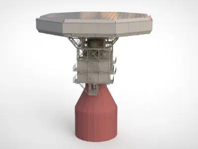 radar station  Krona 3D model