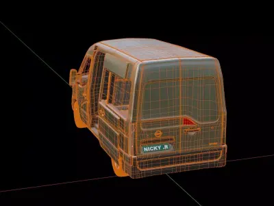 Nissan NV 400 Passenger Van 3D model