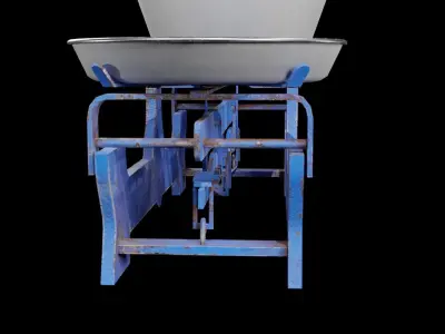 Scale game-ready with two bowls Free 3D model