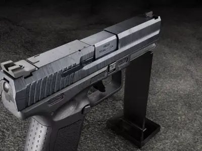 Canik TP9 DA Pistol 3D Model Low-poly 3D model