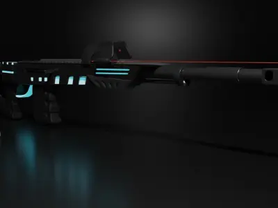Rifle of the future 3D model