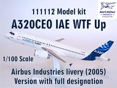 111112 Model kit Airbus A320CEO IAE WTF Up 3D print model