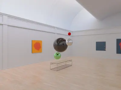 HDRI - Art Museum Gallery Interior 20 - 16384x8192 Texture