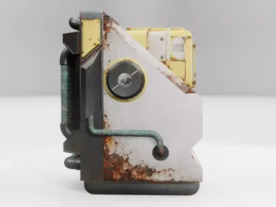 Computer control 3D model 3D model