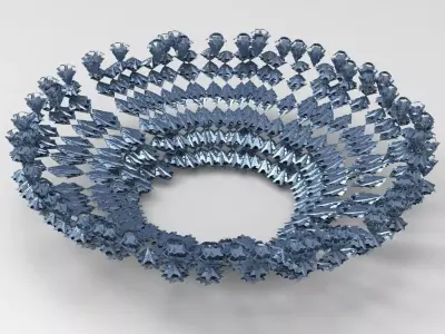 Sci fi swarm cave 3 Low-poly 3D model