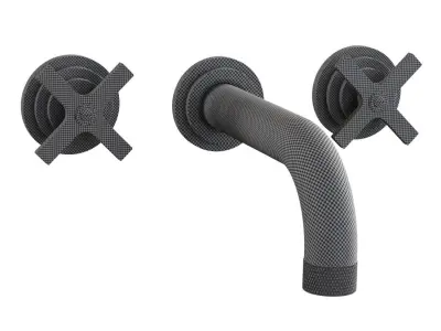 Landmark Industrial wall mounted mixer by Samuel Heath  3D model buy