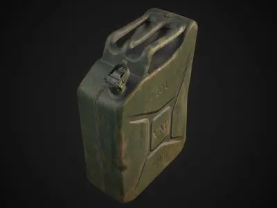 Canister Low-poly 3D model purchase