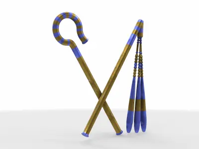 whip scepter 3D model