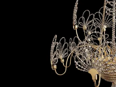 butterfly chandelier 3D model