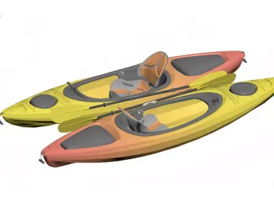 Kayak 3D model
