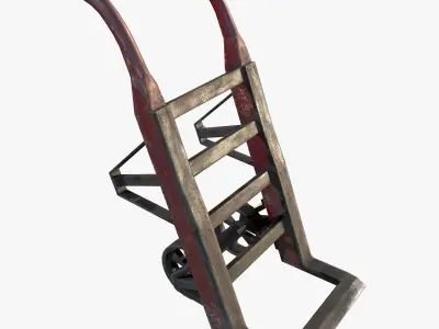 Retro Dolly Game Ready PBR Textures Low Poly Low-poly 3D model