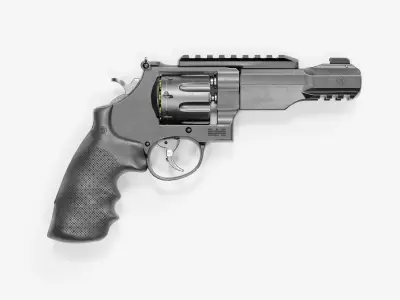  R8 Revolver Low-poly 3D model