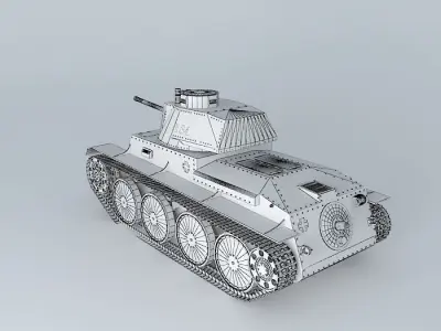 Panzerkampfwagen 38 t 3D model