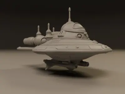 spaceship 3D print model