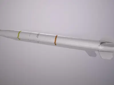 AGM-88G AARGM-ER Anti-radiation Missile Low-poly 3D model