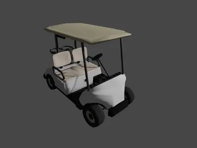Golf Cart 3D model 9