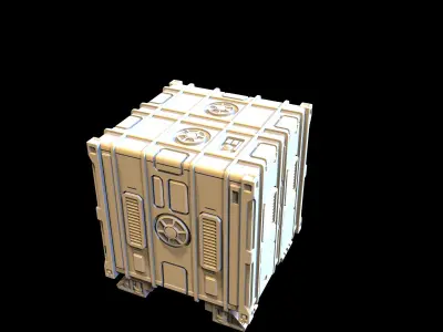 SCI-FI CONTAINER - PRINTABLE MODEL  3D print model