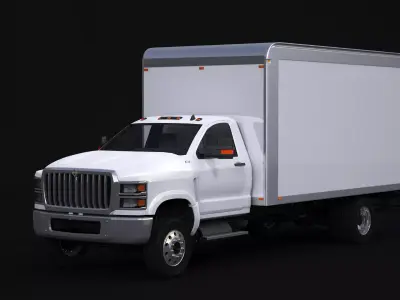 International CV Box Truck 3D model