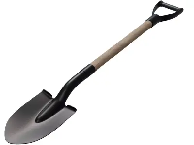 Shovel And Spade Low-poly 3D model