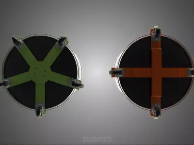 WHEEL CASTER OIL DRUM BARREL ROLLING TRANSPORT DOLLY CART HOLDER 3D model