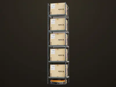 Warehouse Robot Generic All PBR Unity UE Textures Low-poly 3D model