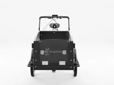 3D Model of Cargobike Classic Dog Low-poly 3D model