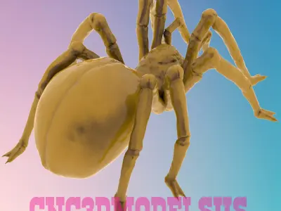 SPIDER 1 3D MODEL STL FILE FOR CNC ROUTER LASER 3D print model