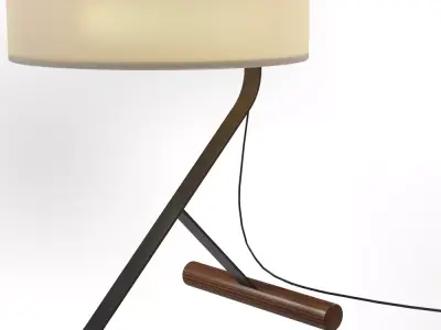 Chicago Industrial-Modern Table Lamp 3D model