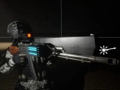 Tech AK47 Free 3D model