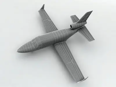 Piper Jet Aircraft Low-poly 3D model