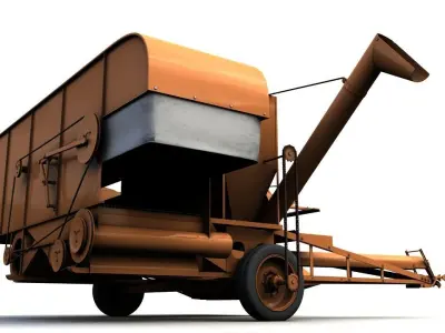 ALLIS CHALMERS 60 ALL CROP HARVESTER 1948 3D model