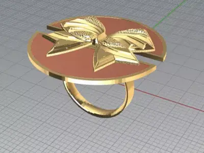3d model bow ring design 3D model