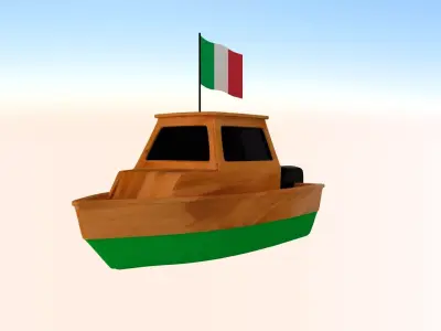 Italy Fishing Boat 3D model